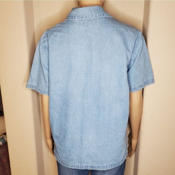 Vintage soft touch Embroidered Denim Shirt - Picture 8 of 8